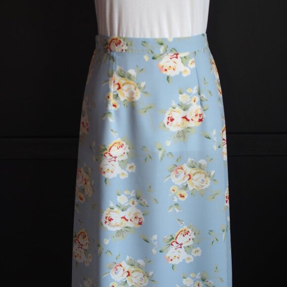 East West Fashions | Vintage Long Floral Skirt - Picture 4 of 6